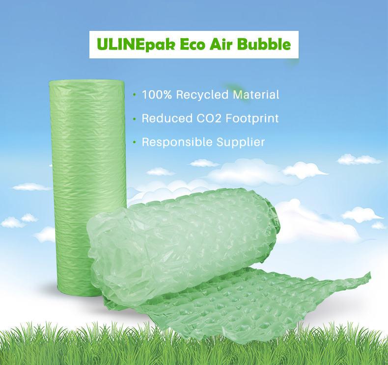 Ulinepak Recycled Materials Air Wrap Cushion Bubble Film Rolls - Ulinepak