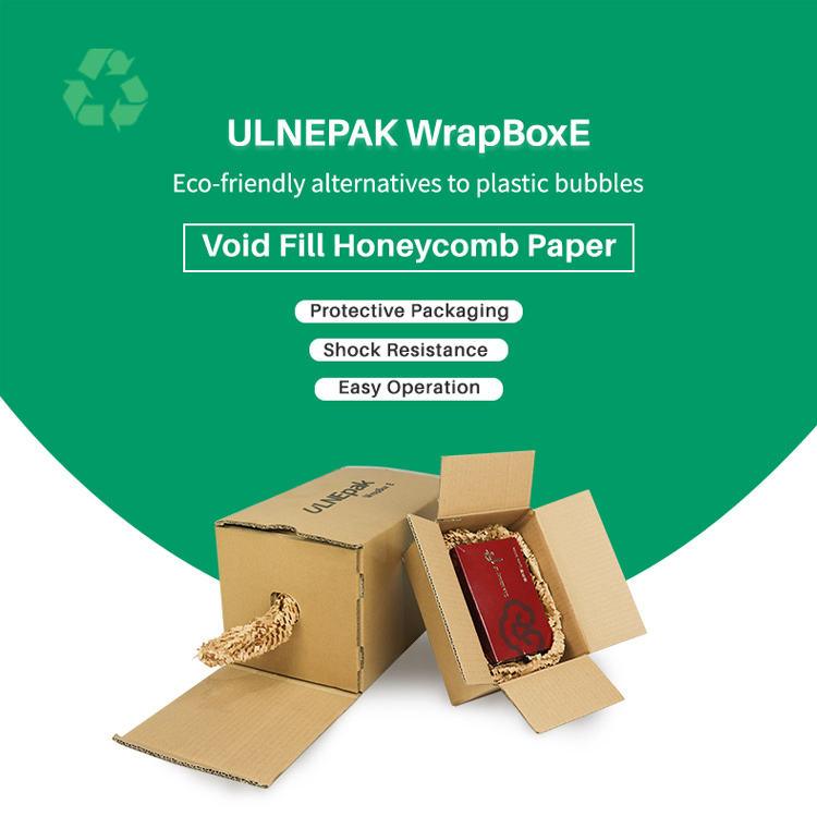 WrapBox E Void Fill Honeycomb Paper Wrapping Dispenser for Packaging - Ulinepak