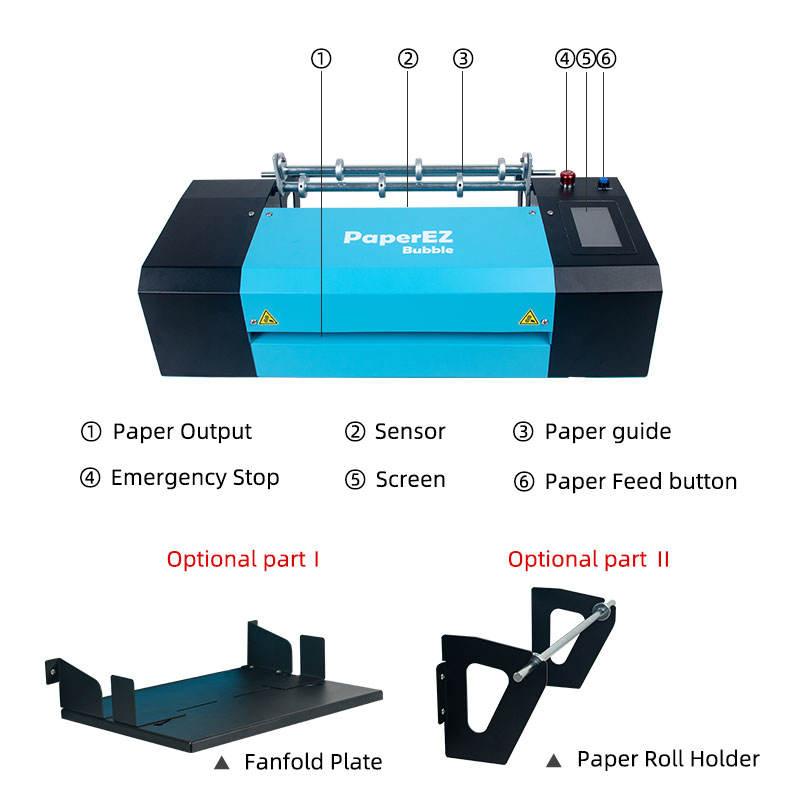 Ulinepak Electric Paper Bubble Cushioning System Wrap Machine - Ulinepak